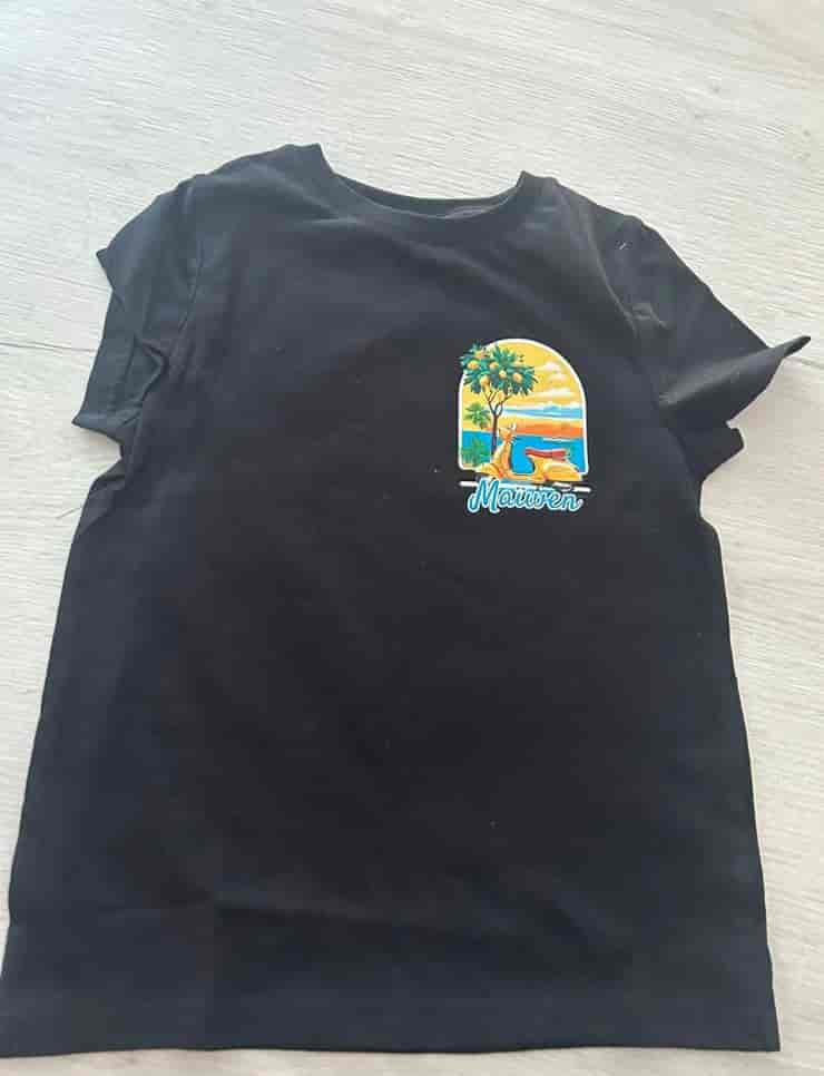 Impression DTF sur t-shirt