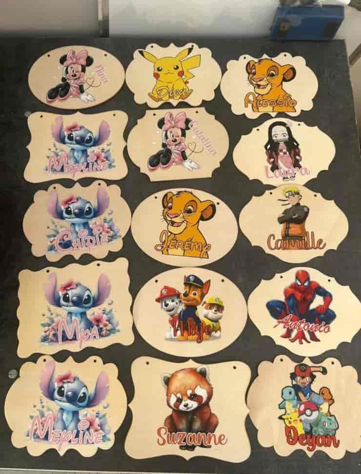 Impression DTF sur bois