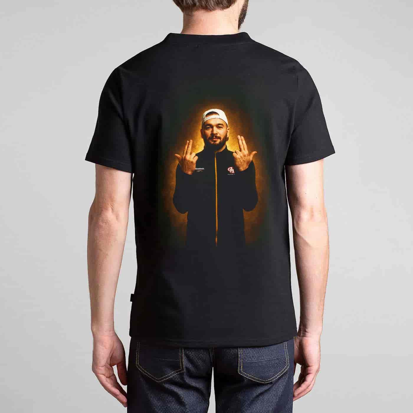 Vêtement floqué Halftone - Vue arrière