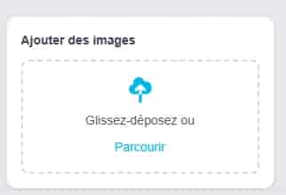 Zone d'upload et auto-crop des visuels